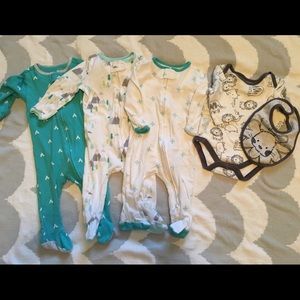 5 Piece Bundle: 3-6 Month Bodysuits
